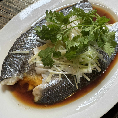 Ginger & Spring Onions Steamed Seabass
